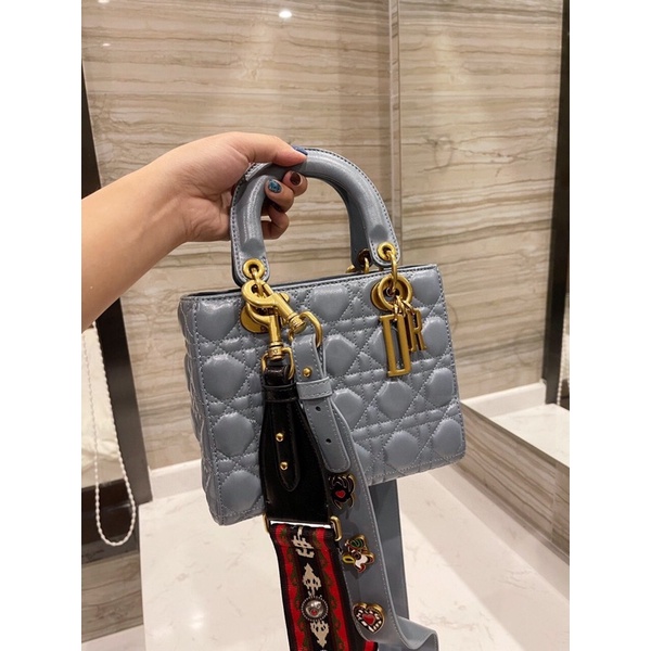 túi xách diỏr lady mẫu mới 4 ô chất da thật hàng order