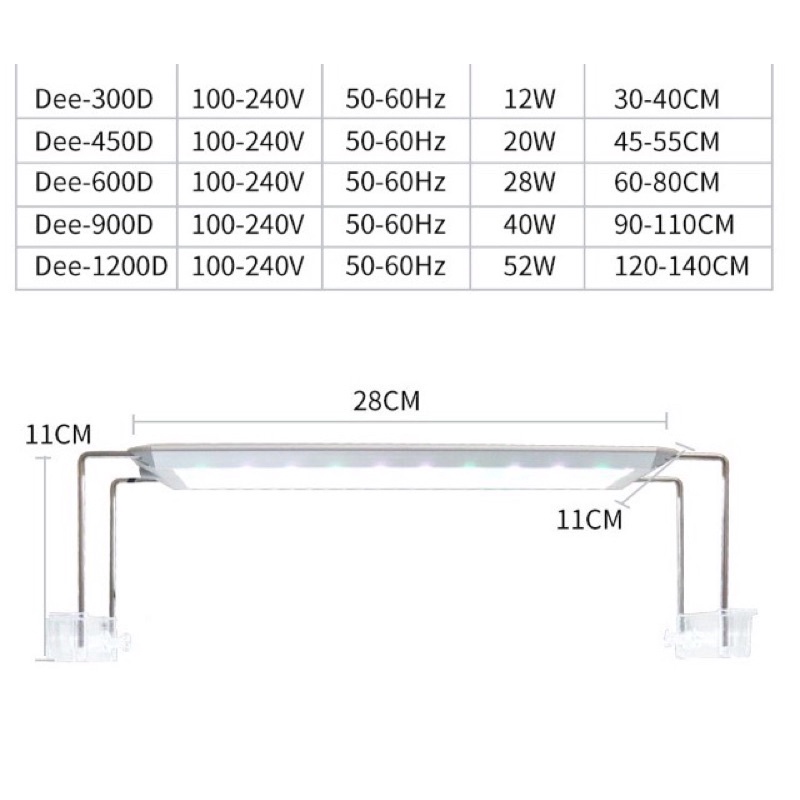 Aquablue DEE-1200D RGB-W Neo-Helios | Đèn Led Aquablue Cho Hồ Thuỷ Sinh, Cá Tép | Hồ 1m2~1m4