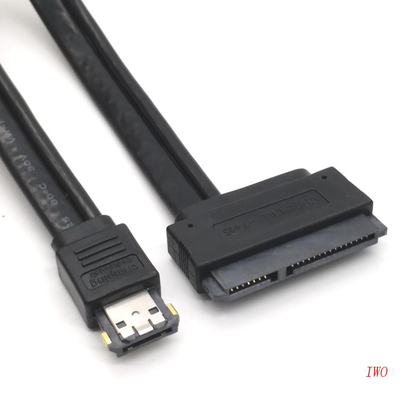 Cáp Dữ Liệu IWO Esata Usb 2 Trong 1 Sang Sata 22pin Cho Ổ Cứng 2.5inch