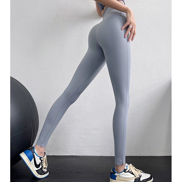 Quần legging nữ dài cạp cao tập thể thao gym yoga nâng mông M01