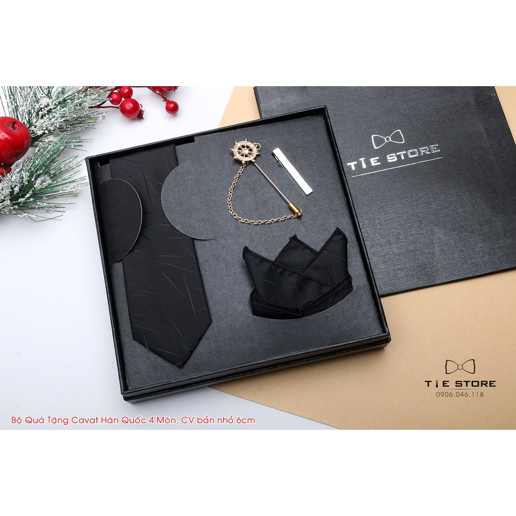 [ SET QUÀ TẶNG ] Cavat Bộ Cao Cấp Hàn Quốc 4 món Phụ Kiện - Full box kèm túi xách