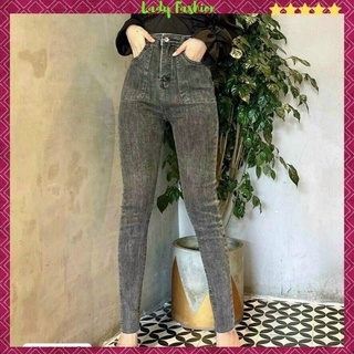 Quần Jean Nữ cao cấp 💖FREESHIP💖 Quần bò nữ skinny mẫu mới 2021 chất liệu denim co giãn kiểu đẹp Lady Fashion - QJN613