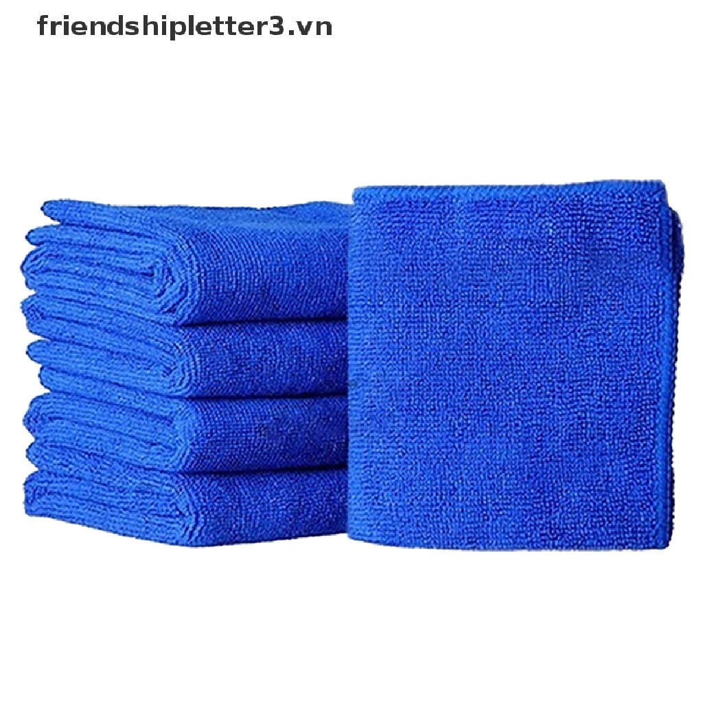 Bộ 5 Khăn Lau Xe Hơi Bằng Sợi Vải Màu Xanh Dương 3Vn Tốt Cho Sức Khỏe