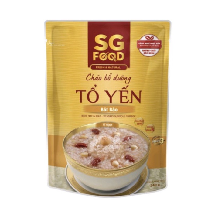 ( Theo độ tuổi) Các loại combo cháo tươi phân theo độ tuổi của SG Food