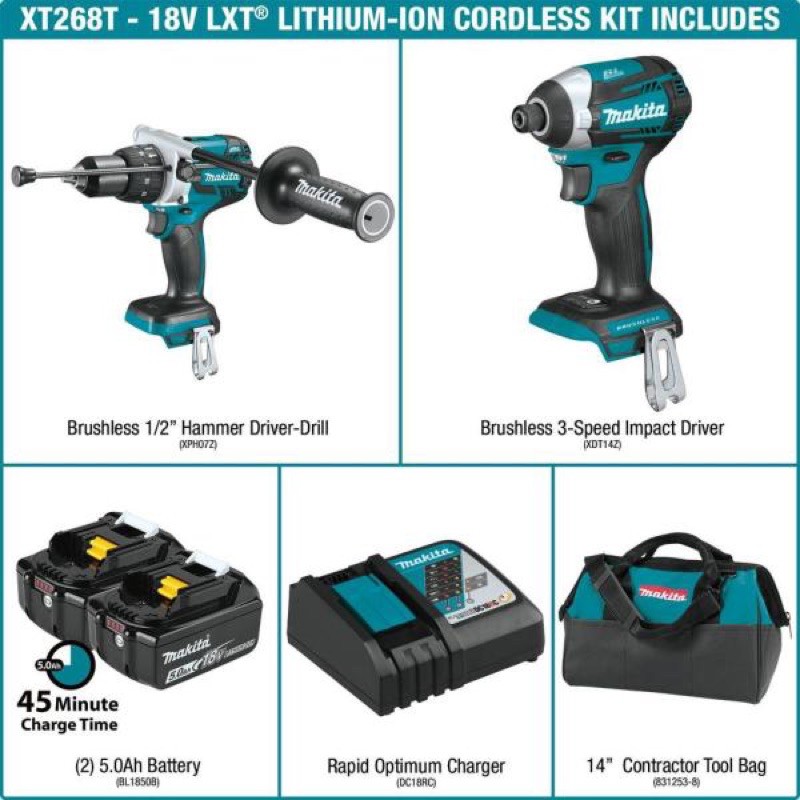 Vít makita XDT16 bộ pin dóng adapter
