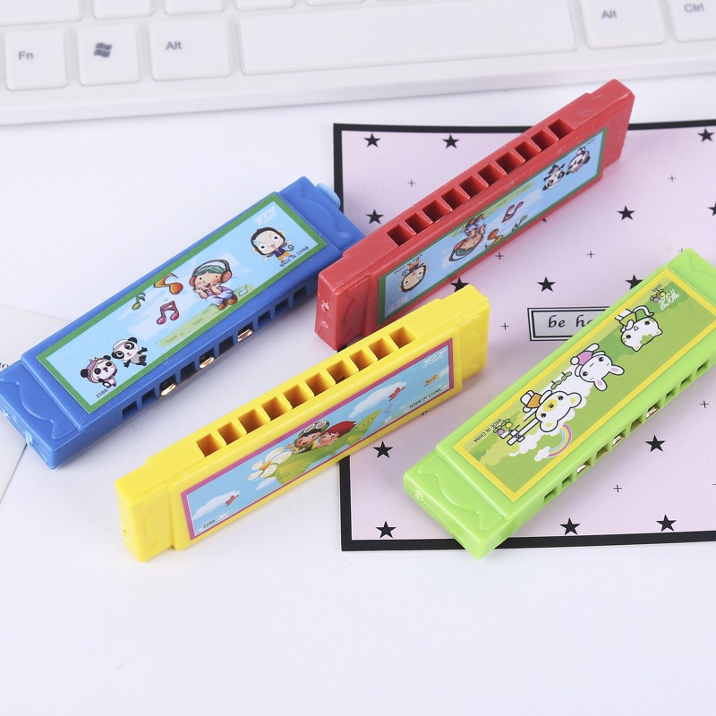 Kèn Harmonica Nhựa Hoạ Tiết Hoạt Hình Đồ Chơi Âm Nhạc Cho Bé