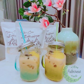 Set trà sữa trân châu pudding - tiệm chè fullhouse