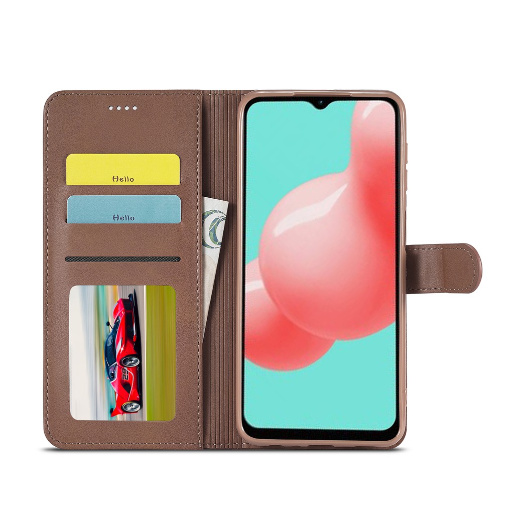 SAMSUNG GALAXY A32 Bao da điện thoại nắp lật kiêm giá đỡ phối ví và ngăn đựng thẻ cho