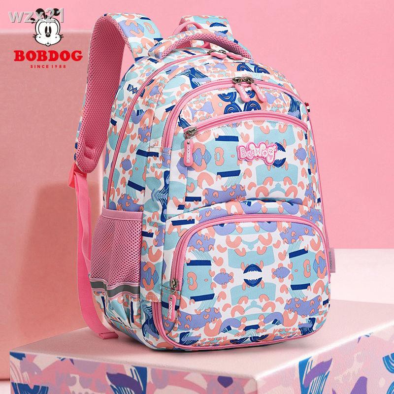 ▪♦⊙Babdou Schoolbag Học sinh Tiểu 1-3- Cặp trẻ em dành cho nam và nữ lớp 4- 6 để giảm gánh nặng ba lô bảo vệ sườn n