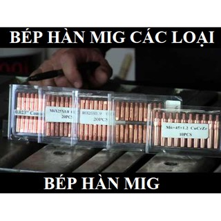 Combo Bép hàn mig các loại (10 cái , 20 cái ) Béc hàn M6x45 M6x25 M6x28 M8x30 Phụ kiện mỏ hàn mig