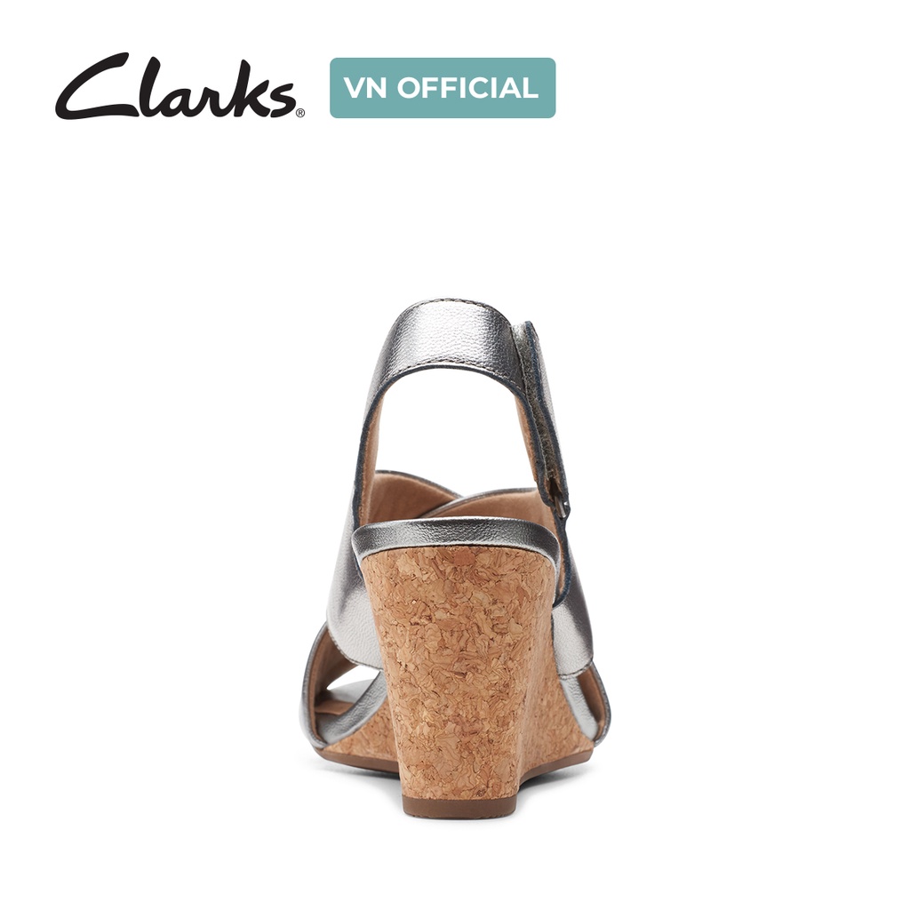 Giày Xăng Đan Đế Bằng Nữ CLARKS Margee Eve Màu Metallic
