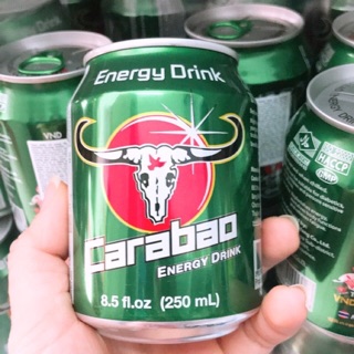 1 lon nước tăng lực trâu xanh carabao Thái