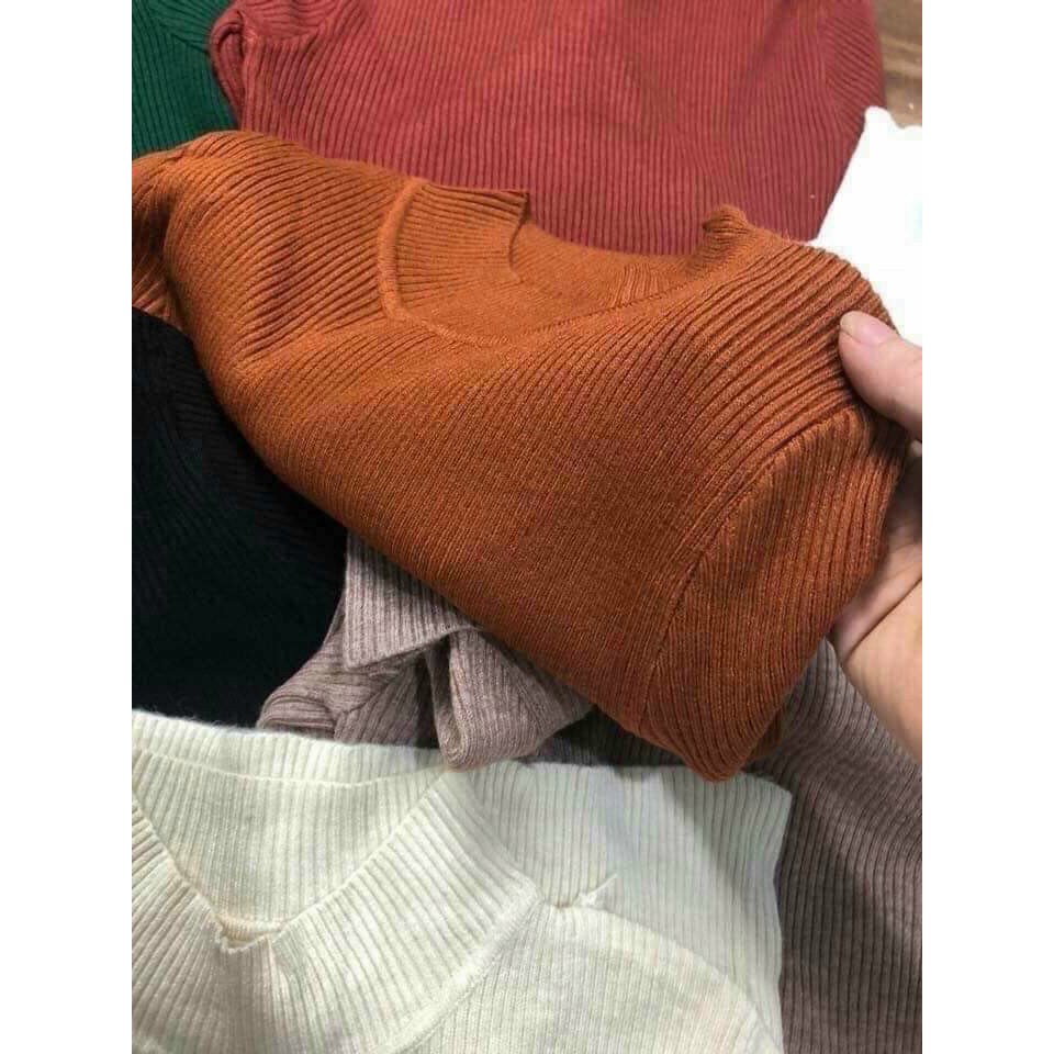 Áo Len Tăm Cổ 3 Phân chất len mềm mịn, nhiều màu sắc, freesize, from dễ mặc, mặc lên cực xinh | BigBuy360 - bigbuy360.vn