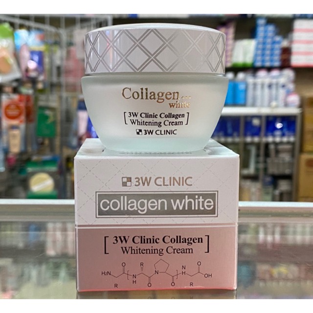 Kem Dưỡng Trắng Da Tinh Chất Collagen 3W Clinic Collagen Whitening Cream