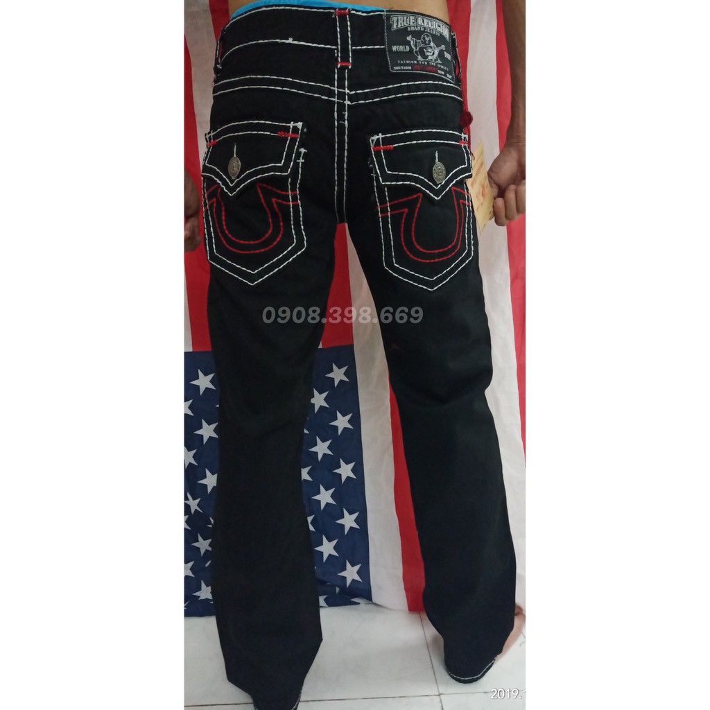 Quần jean true religion chính hãng quần jean ông địa hình ảnh thật