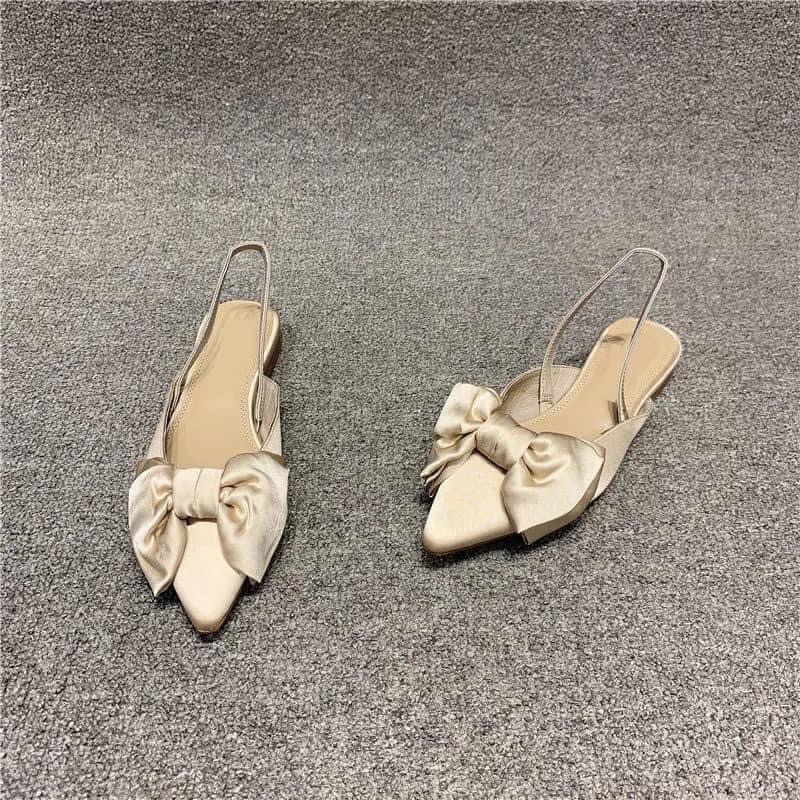 GIÀY BỆT NƠ LỤA