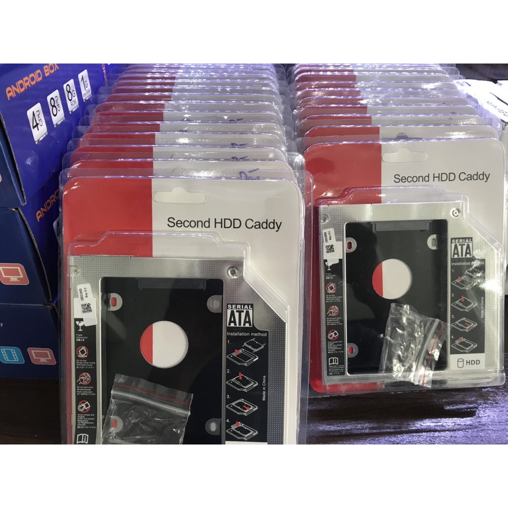 Caddy Bay HDD SSD SATA 3 9.5mm/12.7mm - Khay Ổ Đĩa Cứng Thay Thế Ổ DVD | BigBuy360 - bigbuy360.vn