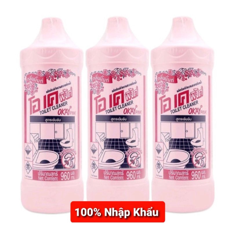 Nước tẩy đa năng Okay Hồng 960ml ( Chuẩn Thái )