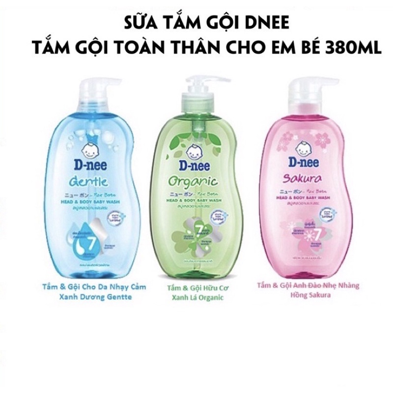 Sữa Tắm Gội Toàn Thân 2 In 1 Dnee Thái Lan Chính Hãng