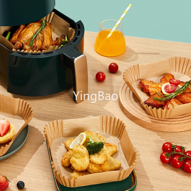 Set 50 Giấy Lót Nồi Hấp Chống Dính Dùng Một Lần Hình Vuông 20cm