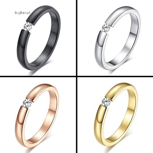 Phấn Phủ Dạng Nén [Fresh]❀Nhẫn Cưới Chất Liệu Thép Titan Không Gỉ Đính Đá Pha Lê