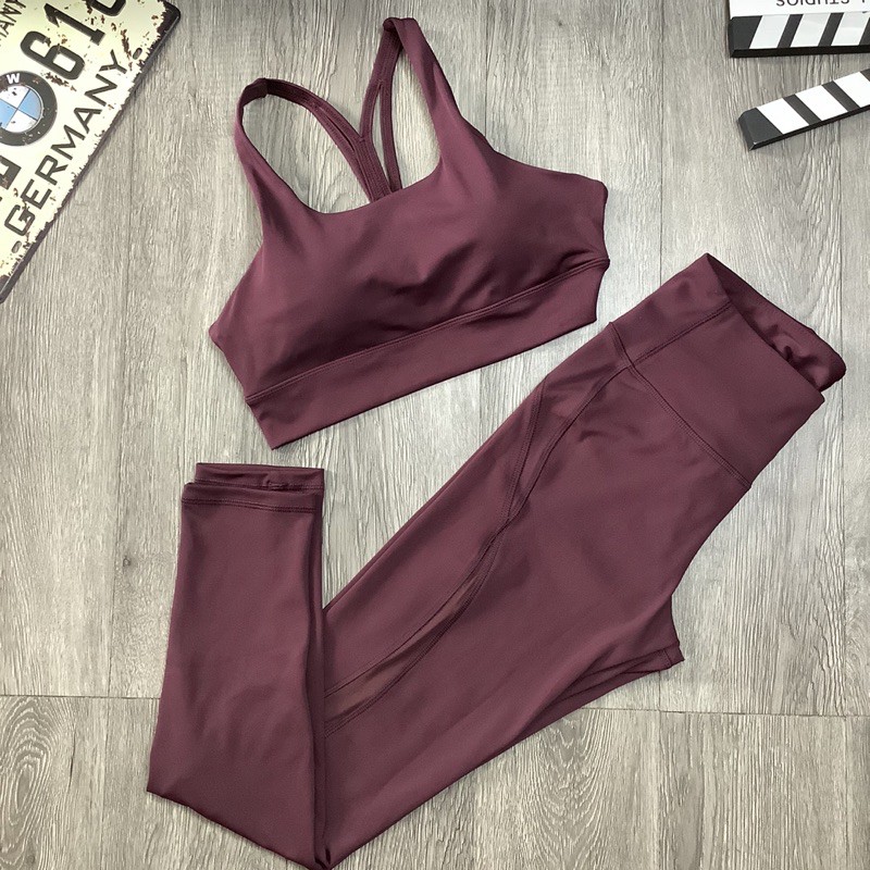 Set bộ đồ tập bra 4 dây đan chéo NEW tập gym, thể thao, yoga