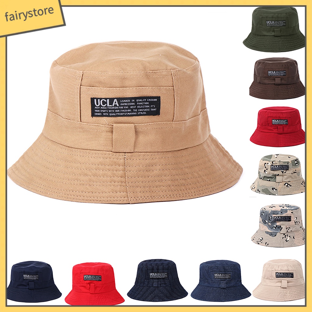 Mũ xô bằng vải in họa tiết chữ đẹp mắt cho cả nam và nữ