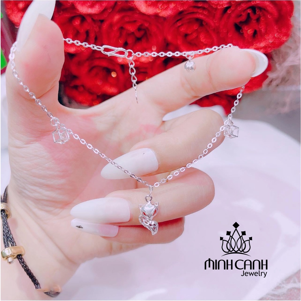 Lắc Chân Hồ Ly Mix Hộp Đá - Minh Canh Jewelry