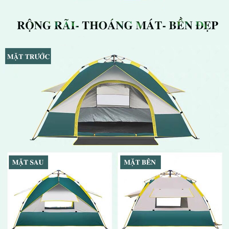 LỀU CỬA SỔ TỰ BUNG DÃ NGOẠI CẮM TRẠI CAO CẤP, LỀU DU LỊCH CỬA SỔ THÔNG THOÁNG TIỆN DỤNG CHO 4-6 NGƯỜI, LỀU CAO CẤP | BigBuy360 - bigbuy360.vn