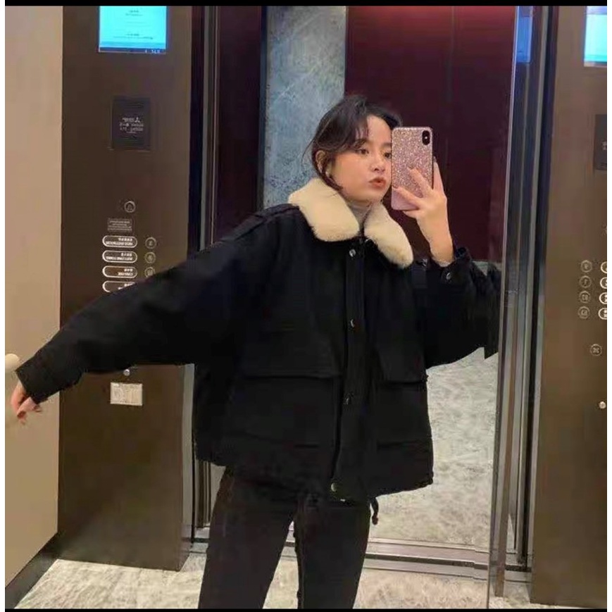 Áo Khoác Kaki ,Túi Ngực, 2 Lớp Lót Lông Cổ Bẻ  3 Màu, dưới 70kg G079 - Reso Shop96 | BigBuy360 - bigbuy360.vn