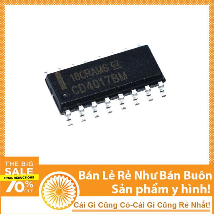 Linh Kiện IC Logic CD4017 SOP16 Chân Dán