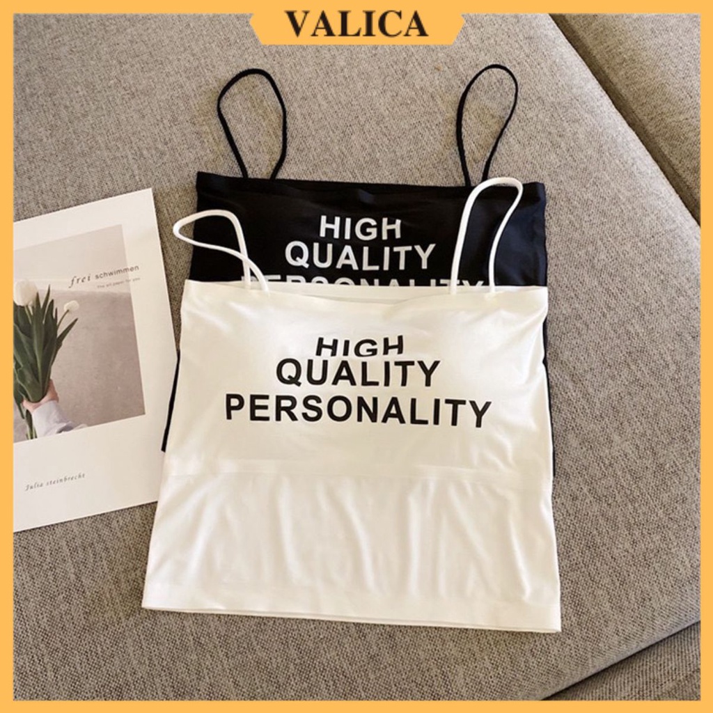 Áo bra nữ 2 dây đẹp -  Áo ngực không gọng su in chữ mặc mát và quyến rủ VALICA  B1707