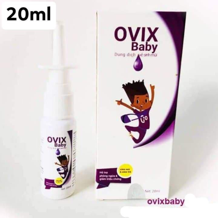 Dung dịch vệ sinh mũi Ovix baby 20ml