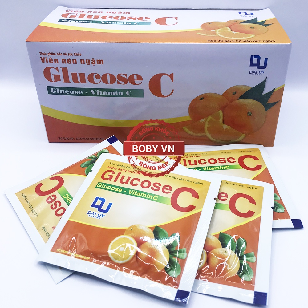 Kẹo ngậm Glucose C Đại Uy bổ sung Vitamin C