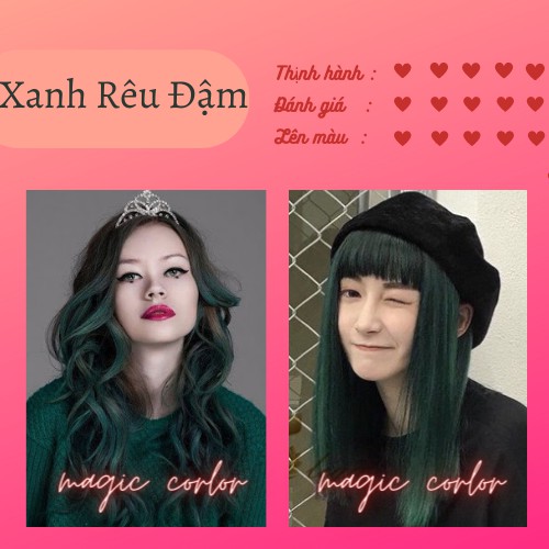 THUỐC NHUỘM XANH RÊU ĐẬM MỚI NHẤT 2021