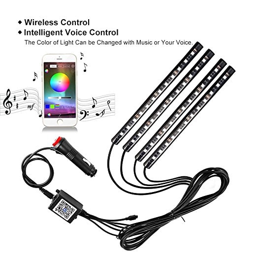 Dây Đèn Led Neon Trang Trí Nội Thất Xe Ô Tô