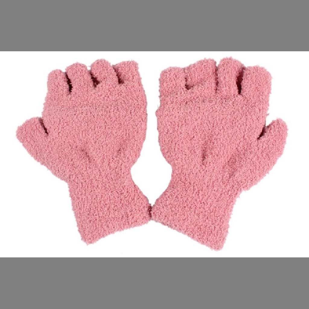 Găng Tay Hở Ngón Giữ Ấm Mùa Đông Thời Trang Cho Nữ {OuRui.vn}