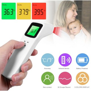 THIẾT BỊ ĐO NHIỆT ĐỘ NHIỆT KẾ HỒNG NGOẠI CAO CẤP MẪU MỚI TẶNG KÈM PIN AA