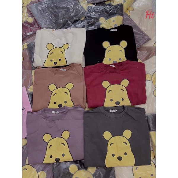 Áo swearter nỉ cotton gấu Pooh H2A