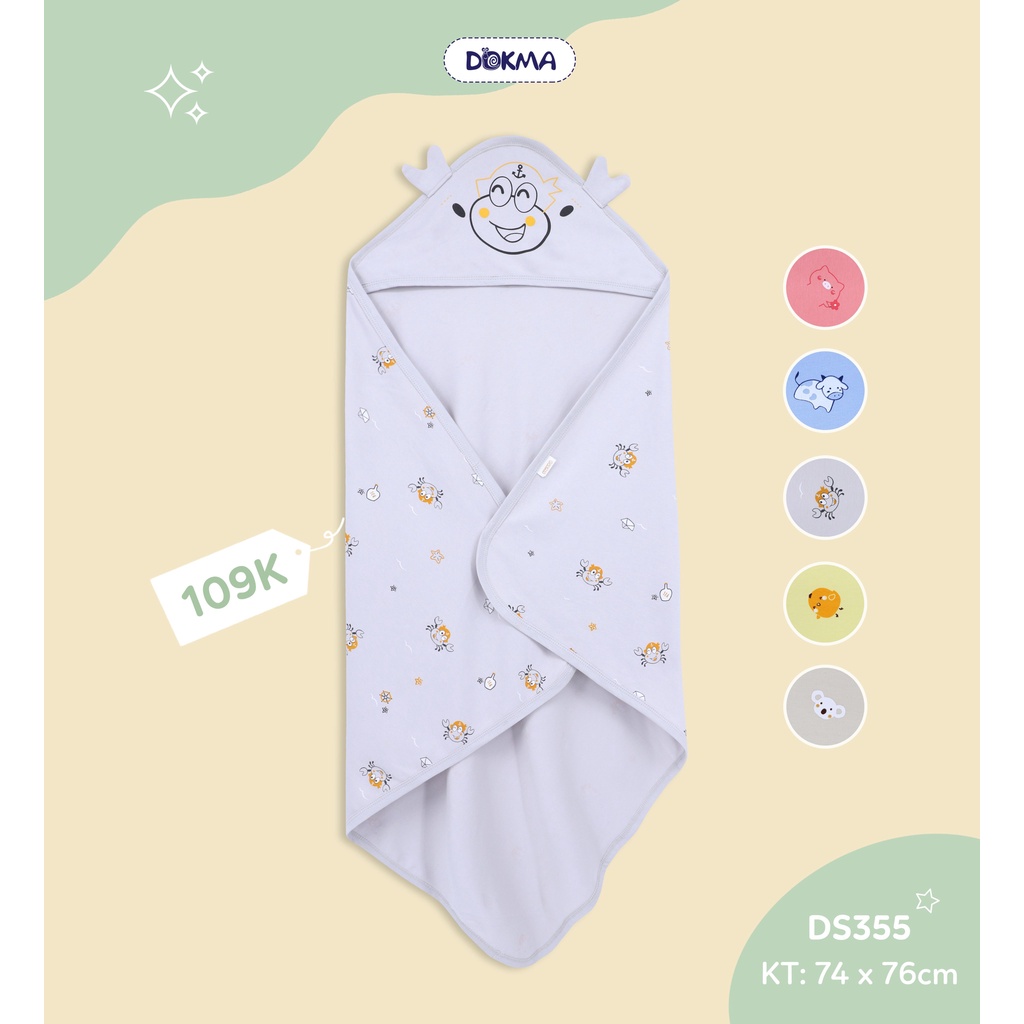 Chăn ủ vải cotton mềm mại cho bé - DOKMA