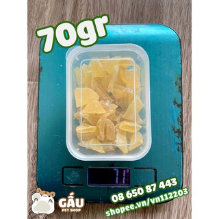 Đu đủ khô cắt lát cho Hamster