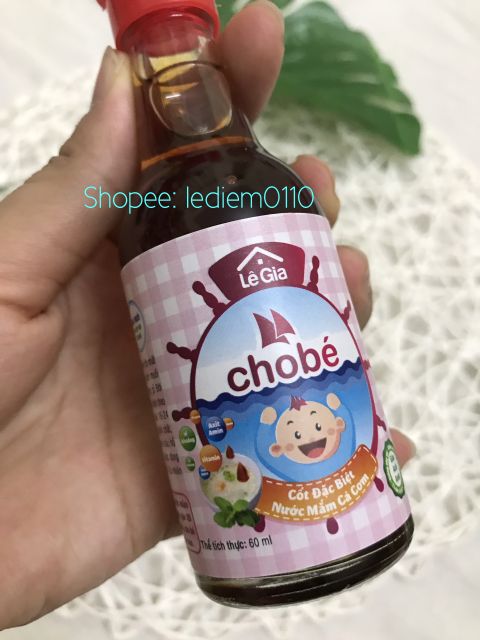 Nước mắm Lê Gia ăn dặm cho bé 60ml