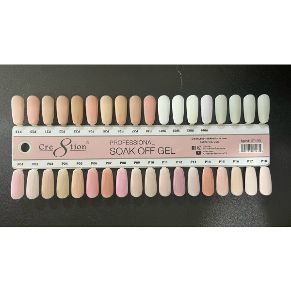 Sơn gel French  tone màu nhẹ nhàng của hãng Cre8tion 15ml