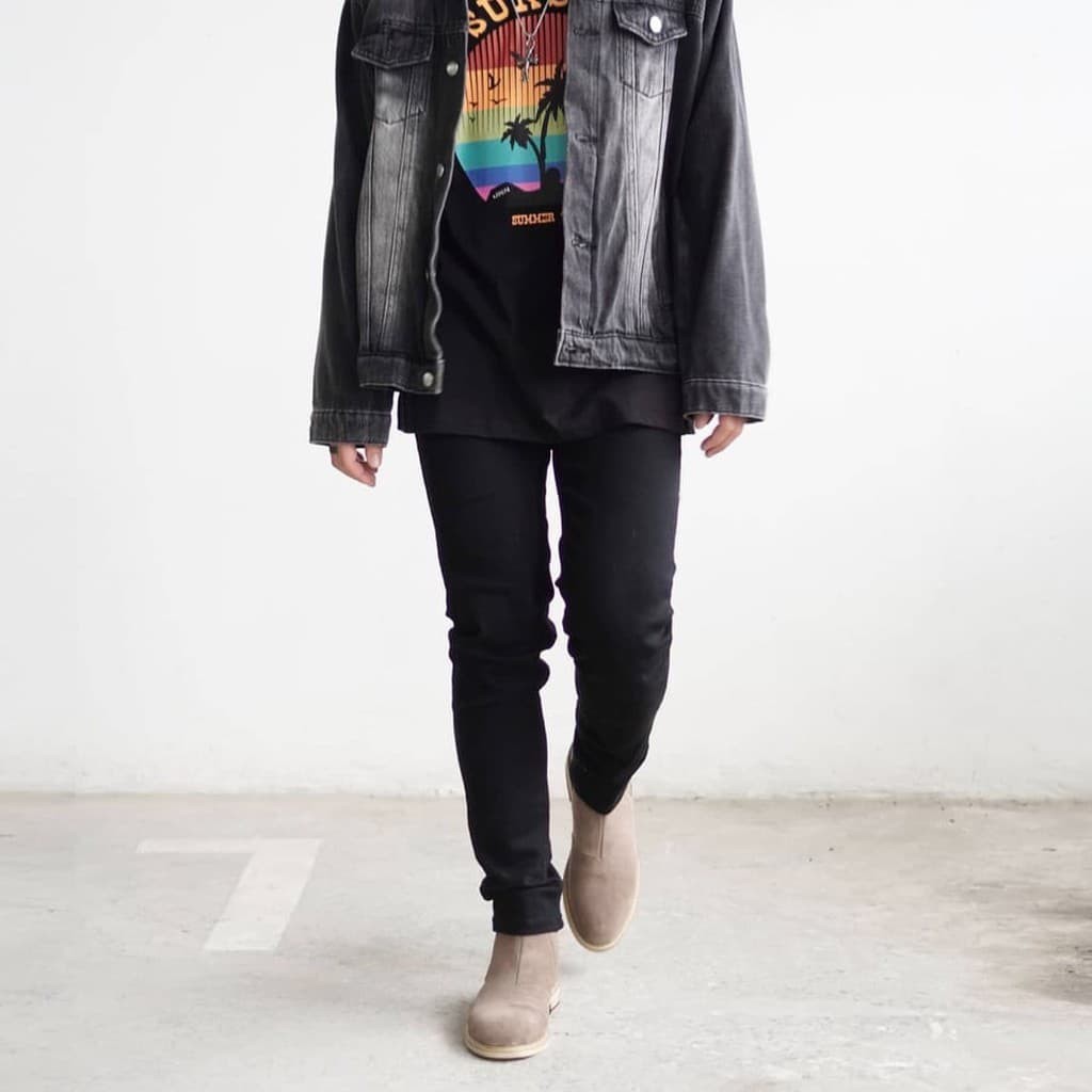 Quần Jean Nam Đen Trơn Dáng Skinny Vải Co Giãn Không Phai Màu, Phong Cách Hàn Quốc 👖 | BigBuy360 - bigbuy360.vn