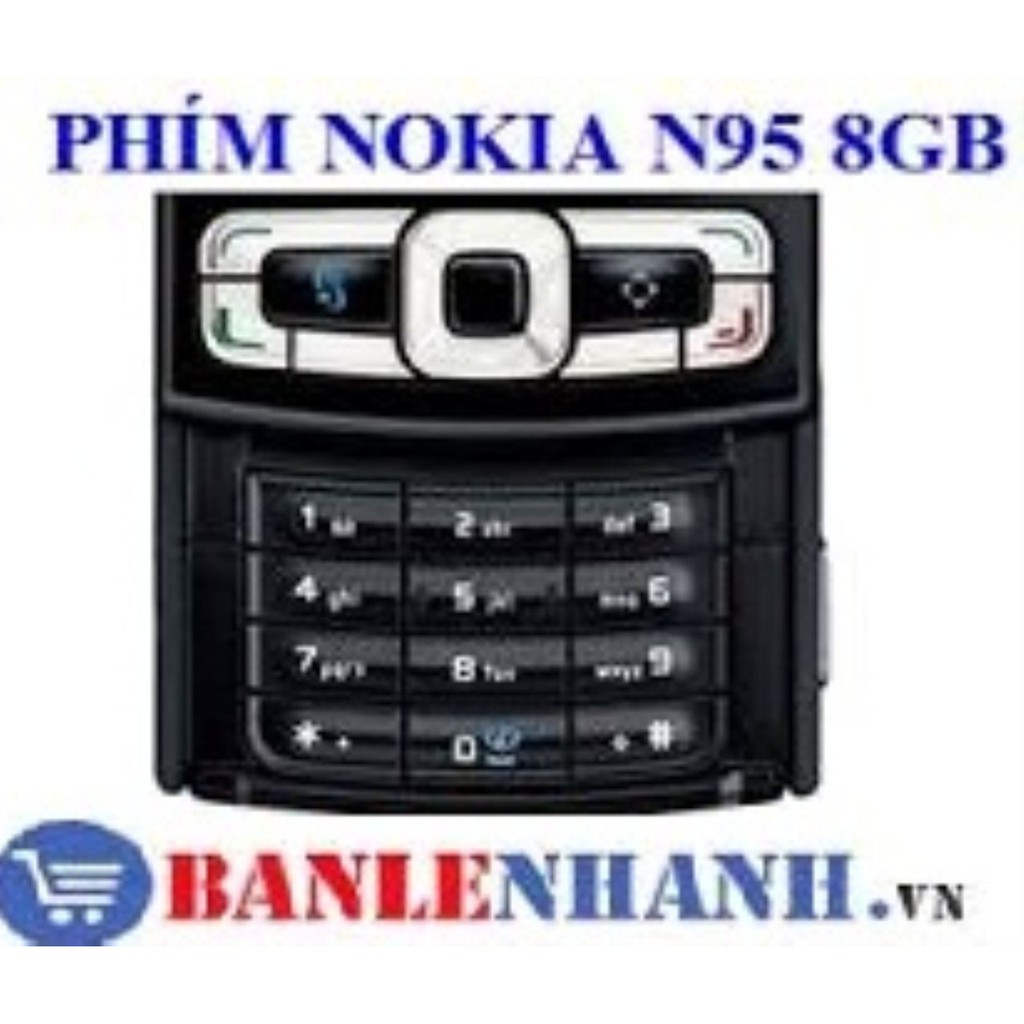BÀN PHÍM ĐIỆN THOẠI NOKIA N95 8G MÀU ĐEN