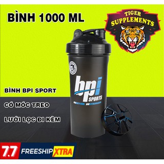 Bình BPI 650ml - Bình nước thể thao, shaker lắc whey bcaa preworkout, bình lắc bột tập gym BPI