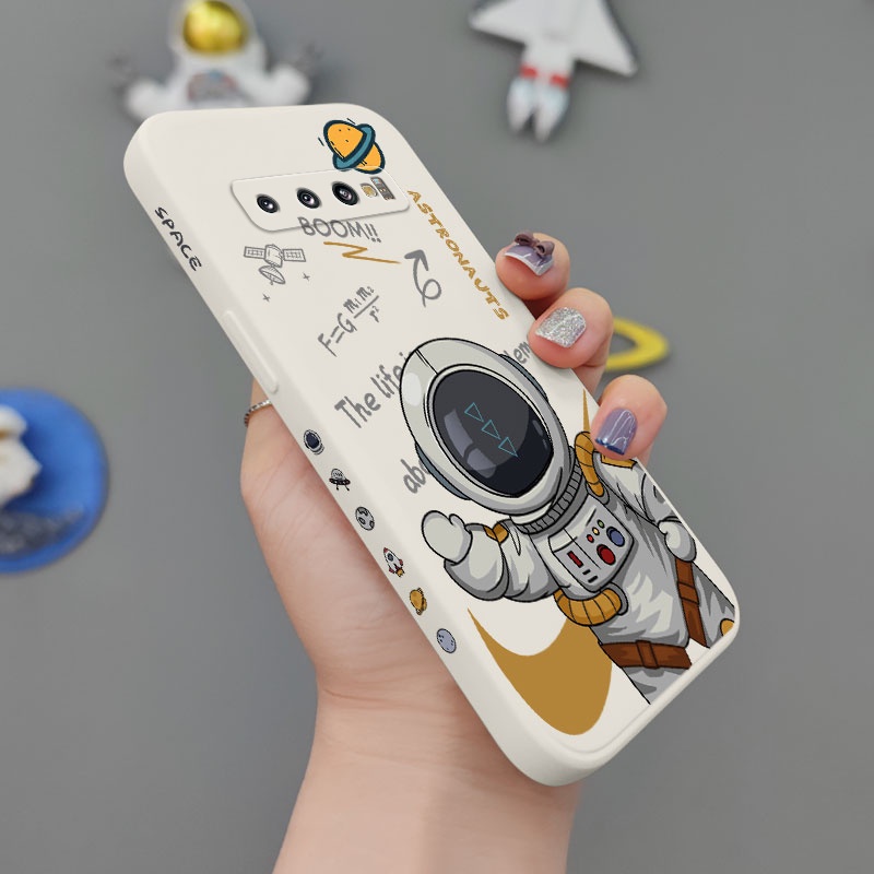 Ốp Điện Thoại Mềm Họa Tiết Phi Hành Gia Dành Cho Samsung Galaxy S10 S10E Plus S9 Plus