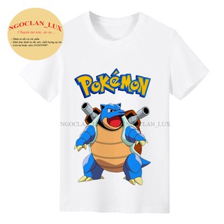 ÁO THUN, ÁO PHÔNG IN HÌNH POKEMON PHONG CÁCH HÀN QUỐC LT006