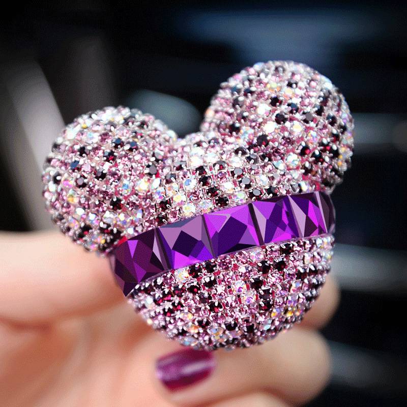 Sáp Thơm Ô Tô Cài Cửa Gió Hình Chuột Mickey Đính Đá Cao Cấp