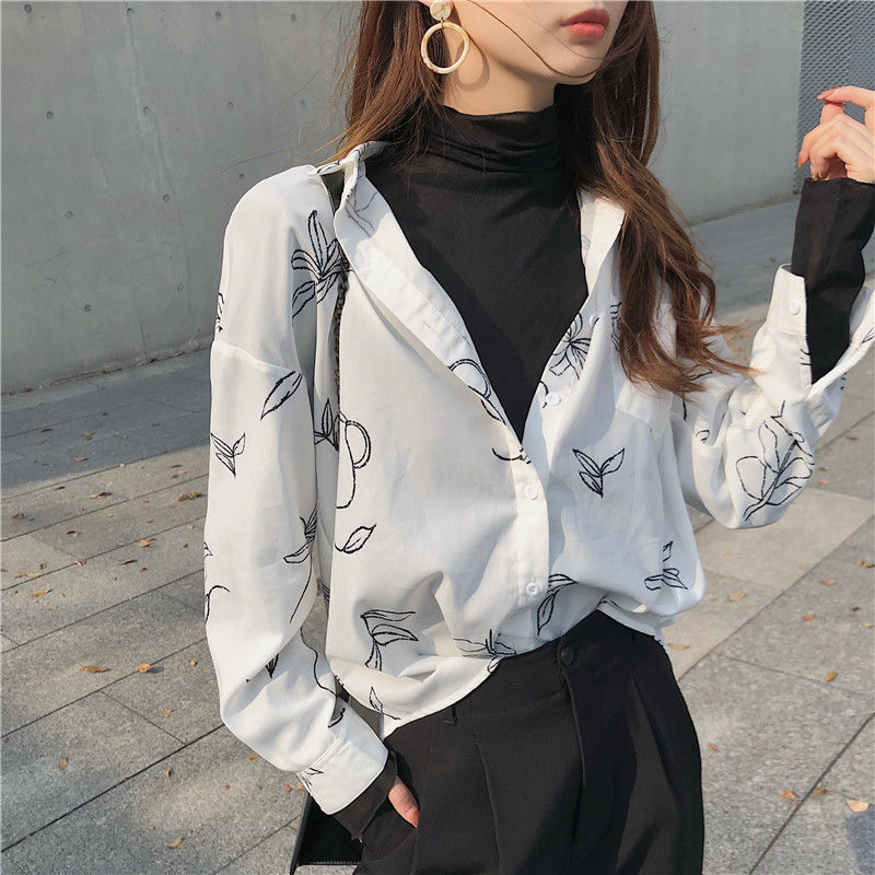 Áo lưới tay dài cổ cao phong cách hoài cổ thời trang cho nữ